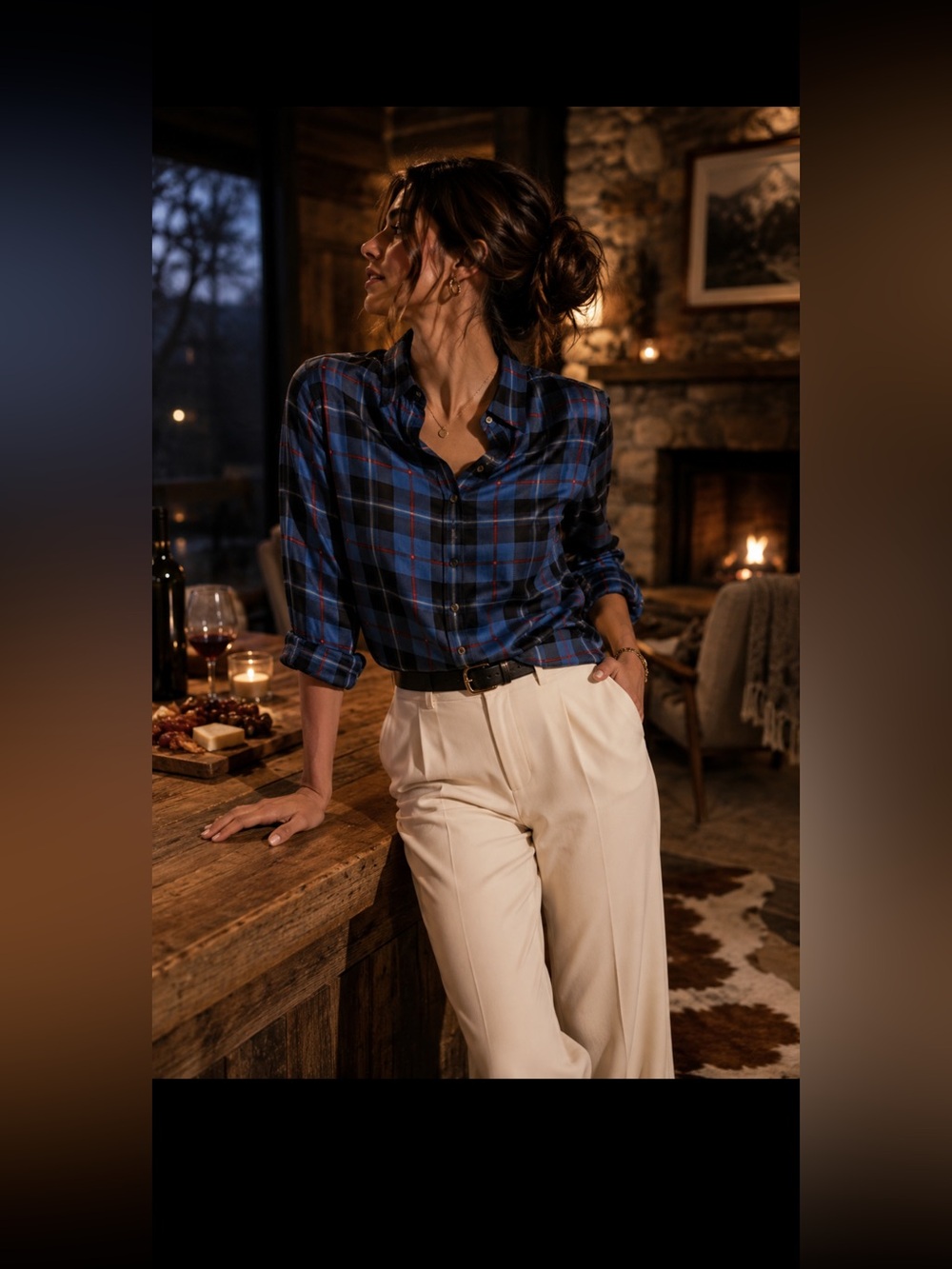 EQUIPMENT, 100% silk plaid shirt!